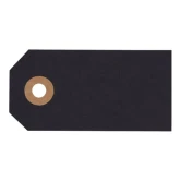 Manilamærker sort 4cm x 8cm, 10 stk. bordkort