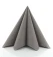 Gråbrun Sovie Linclass airlaid serviet foldet dekorativt i pyramideform 40x40 cm