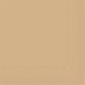 Sovie Tissue servietter i sandfarve – elegante engangsservietter til fest, konfirmation og borddækning