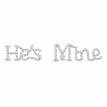 Stickers rhinsten He\'s Mine til bryllupssko festartikler
