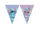 Stitch & Angel guirlande med trekantede flag med Stitch og Angel