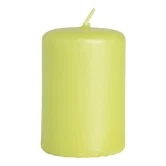 Bloklys støvet grøn 4cm x 6cm, 6 stk. stearinlys