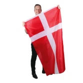 Stort flag Dannebrog 90cm x 150cm festartikler
