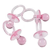 Sutter baby dekoration lys pink 6,5cm, 4 stk. festartikler