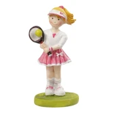 Figur Tennisspiller pige 9cm konfirmationspynt