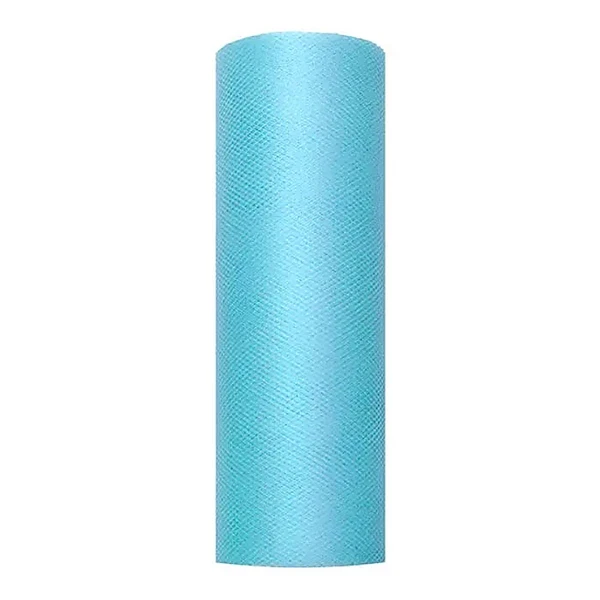 Tyl på rulle turkis 15cm x 9m festpynt